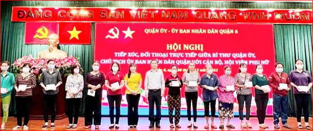 Quận 6, TP. Hồ Chí Minh: Người đứng đầu cấp ủy, chính quyền đối thoại với hội viên phụ nữ  - Ảnh 2.