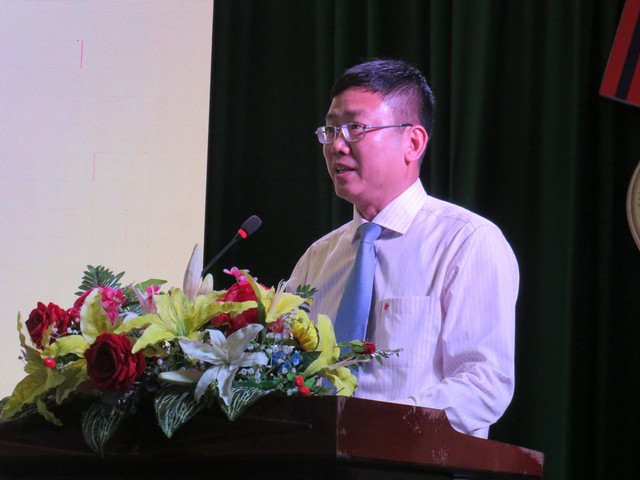 Ông Tiêu Minh Dưỡng - Phó Giám đốc Sở Lao động - Thương binh và Xã hội TP. Cần Thơ, phát biểu tại Lễ Bế mạc.