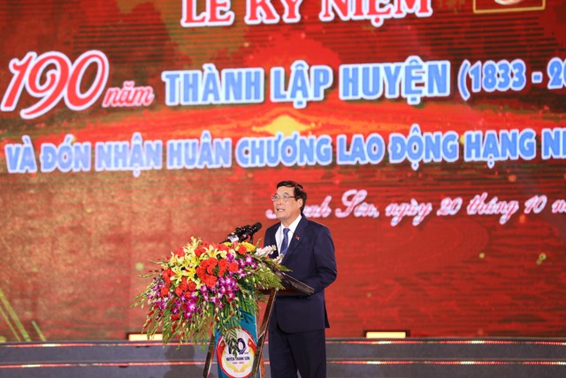 Phú Thọ: Thanh Sơn kỷ niệm 190 năm thành lập huyện và đón nhận Huân chương Lao động Hạng Nhất - Ảnh 4.