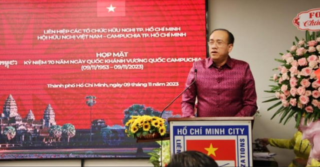 TP.Hồ Chí Minh: Tổ chức họp mặt kỷ niệm 70 năm Quốc khánh Vương quốc Campuchia  - Ảnh 3.