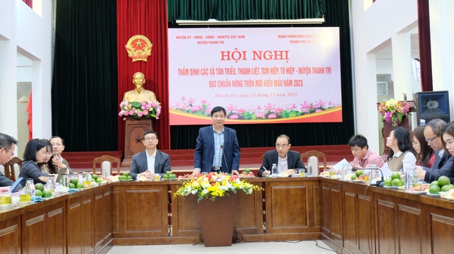 Hà Nội: Thẩm định đánh giá nông thôn mới kiểu mẫu 4 xã huyện Thanh Trì- Ảnh 3.