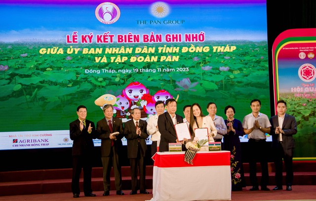 UBND tỉnh Đồng Tháp ký kết biên bản ghi nhớ với Tập đoàn PAN Đề án &quot;Nâng cao thu nhập cho người trồng lúa&quot;