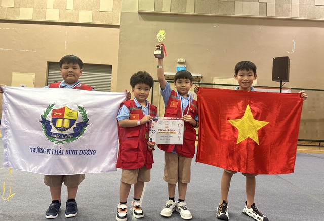 Học sinh Trường Phổ thông Thái Bình Dương (TP Cần Thơ) đã xuất sắc giành giải Vô địch về cho Việt Nam.