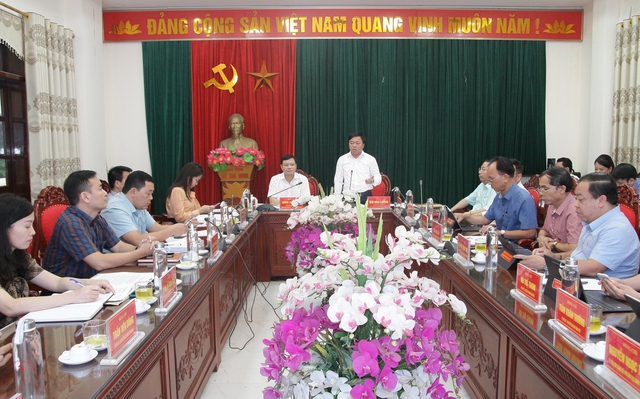 Ban Chỉ đạo phòng, chống tham nhũng, tiêu cực tỉnh Thái Nguyên kiểm tra tại Thành ủy Phổ Yên - Ảnh 1.