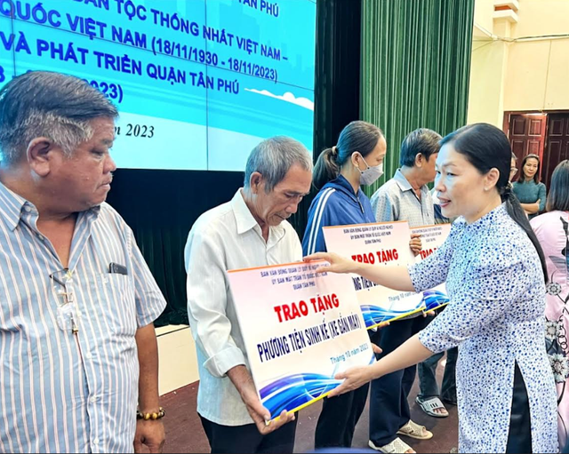 Quận Tân Phú: Phát động tháng cao điểm vì người nghèo 2023 - Ảnh 1.