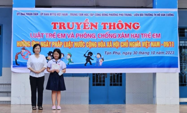 Quận Tân Phú: Truyền thông Luật Trẻ em cho học sinh tiểu học  - Ảnh 2.