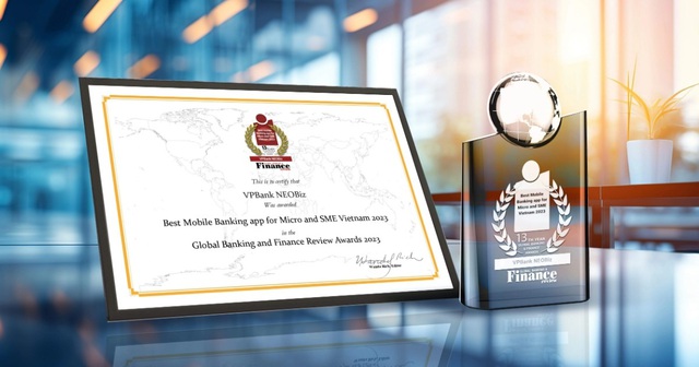 VPBank NEOBiz được vinh danh &quot;Ứng dụng ngân hàng tốt nhất dành cho SME và Micro-SME&quot; - Ảnh 1.