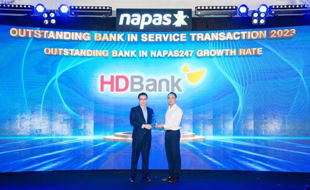 HDBank được vinh danh về tốc độ tăng trưởng giao dịch NAPAS 247- Ảnh 1.