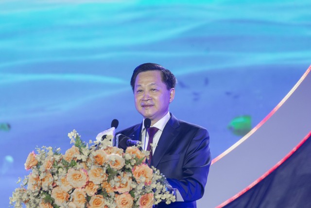 Bí thư Trung ương Đảng, Phó Thủ tướng Chính phủ Lê Minh Khái phát biểu tại lễ khai mạc Festival.