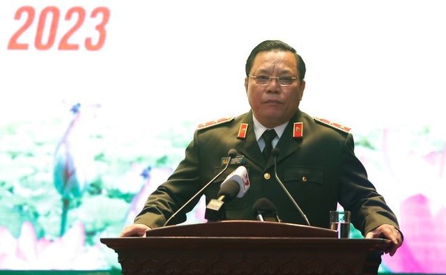 Công an TP Hà Nội ra quân trấn áp tội phạm dịp Tết Nguyên đán 2024- Ảnh 2.