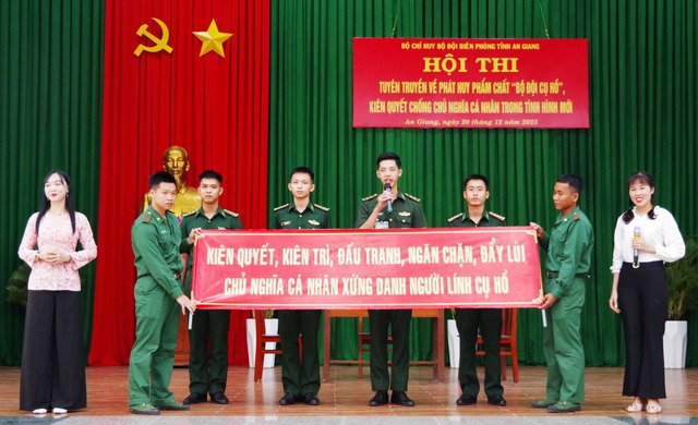 BĐBP tỉnh An Giang: Tổ chức Hội thi tuyên truyền về phát huy phẩm chất “Bộ đội cụ Hồ”- Ảnh 2.