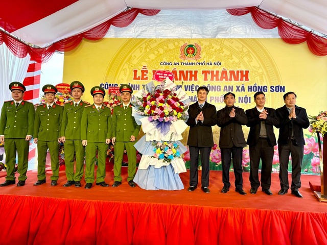 Hà Nội: Khánh thành trụ sở Công an xã Hồng Sơn, huyện Mỹ Đức- Ảnh 2.