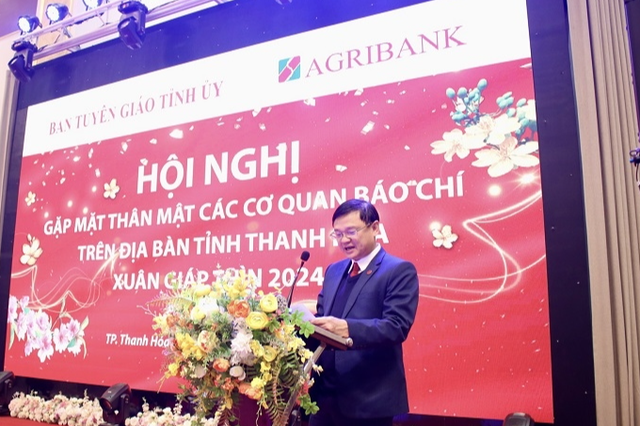 Thanh Hóa: Agribank gặp mặt các cơ quan báo chí nhân dịp Xuân Giáp Thìn 2024- Ảnh 2.