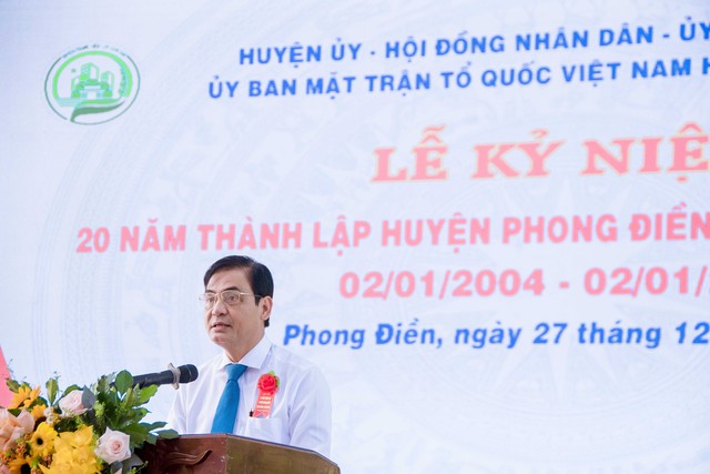 Phó Chủ tịch Thường trực HĐND. TP Cần Thơ Nguyễn Xuân Hải phát biểu chỉ đạo tại lễ kỷ niệm.