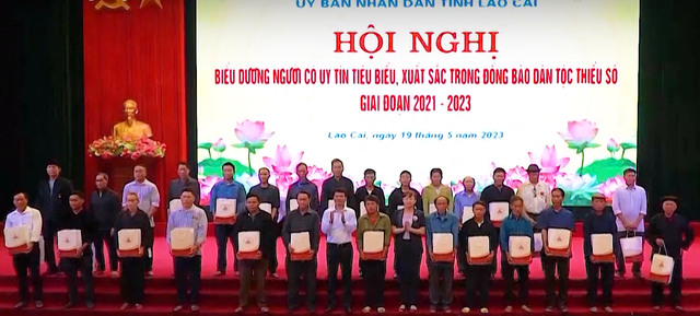 Tỉnh Lào Cai biểu dương người có uy tín tiêu biểu xuất sắc giai đoạn 2021 - 2023.