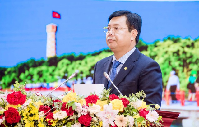 Ông Nguyễn Tiến Hải, Bí thư Tỉnh ủy, Chủ tịch HĐND tỉnh Cà Mau phát biểu khai mạc Hội nghị công bố Quy hoạch và Xúc tiến đầu tư tỉnh Cà Mau.