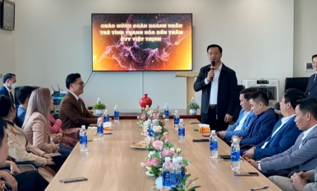 Hội Doanh nhân trẻ tỉnh Thanh Hóa thăm một số doanh nghiệp hội viên tiêu biểu - Ảnh 1.