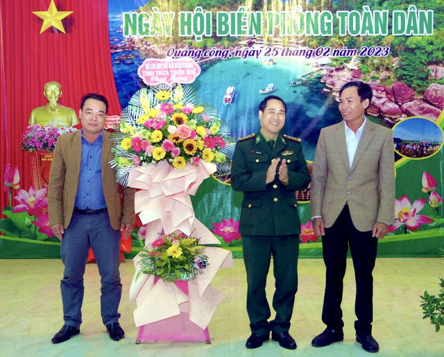 Nhiều hoạt động thiết thực tại Ngày hội Biên phòng toàn dân xã Quảng Công - Ảnh 1.