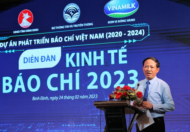 Dự án phát triển báo chí Việt Nam và Vinamilk tổ chức diễn đàn kinh tế báo chí 2023 - Ảnh 3.