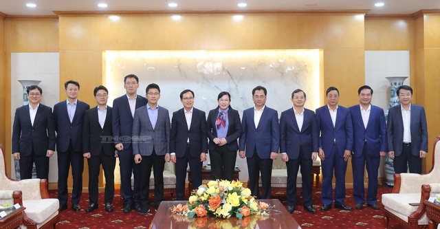 Lãnh đạo tỉnh Thái Nguyên làm việc với Tổng Giám đốc Tổ hợp Samsung Việt Nam - Ảnh 2.