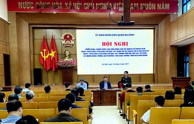 Ba Đình: 67 điểm trông giữ xe ký cam kết giữ gìn trật tự đô thị - Ảnh 1.