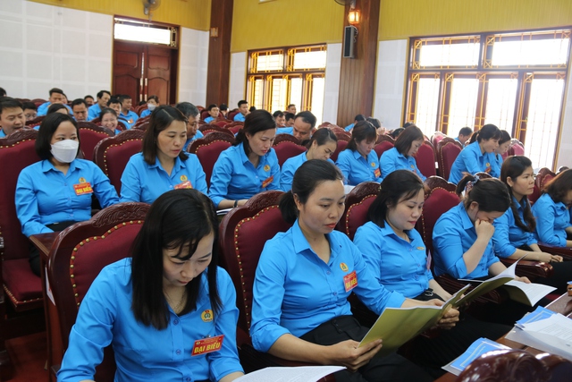 Thái Bình: Liên đoàn Lao động tỉnh tổ chức Đại hội điểm công đoàn cấp trên cơ sở - Ảnh 3.