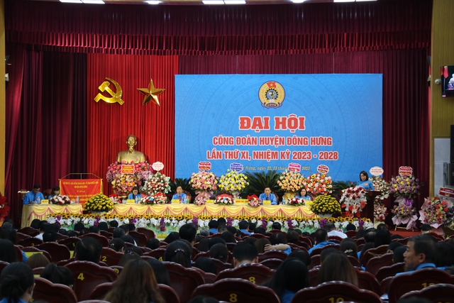 Thái Bình: Liên đoàn Lao động tỉnh tổ chức Đại hội điểm công đoàn cấp trên cơ sở - Ảnh 4.