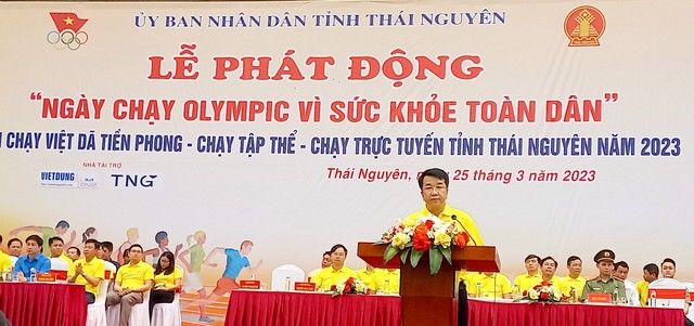 Thái Nguyên: Phát động Ngày chạy Olympic vì sức khỏe toàn dân năm 2023

 - Ảnh 1.