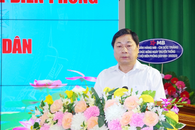Ông Lâm Hoàng Nghiệp, Phó Chủ tịch UBND tỉnh phát biểu tại buổi gặp mặt.