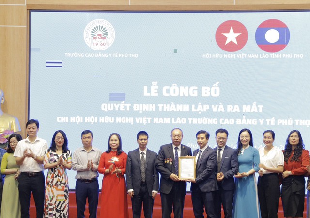 Phú Thọ: Thành lập Chi hội Hữu nghị Việt Nam – Lào trường Cao đẳng Y tế
 - Ảnh 1.