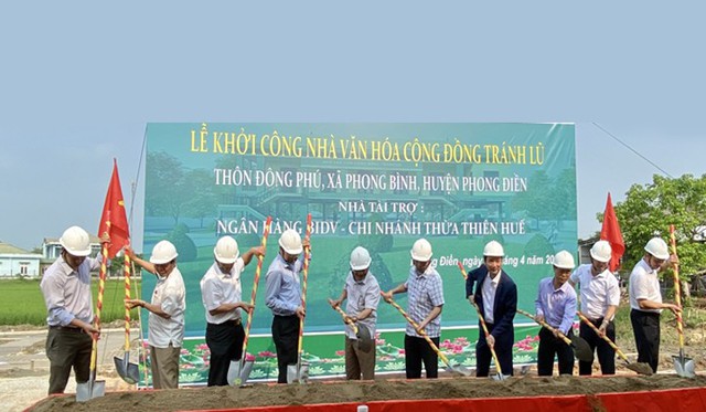Thừa Thiên Huế: Khởi công xây dựng 2 công trình nhà văn hóa cộng đồng tại huyện Phong Điền - Ảnh 1.