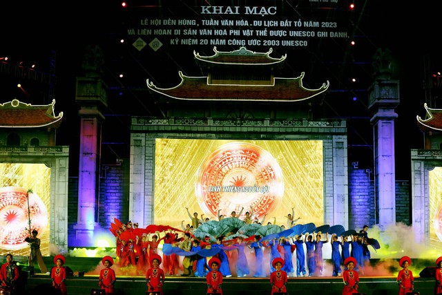 Phú Thọ: Khai mạc Lễ hội Đền Hùng 2023, tuần văn hóa du lịch Đất Tổ và Liên hoan văn hóa di sản phi vật thể, 20 năm công ước Unesco - Ảnh 5.