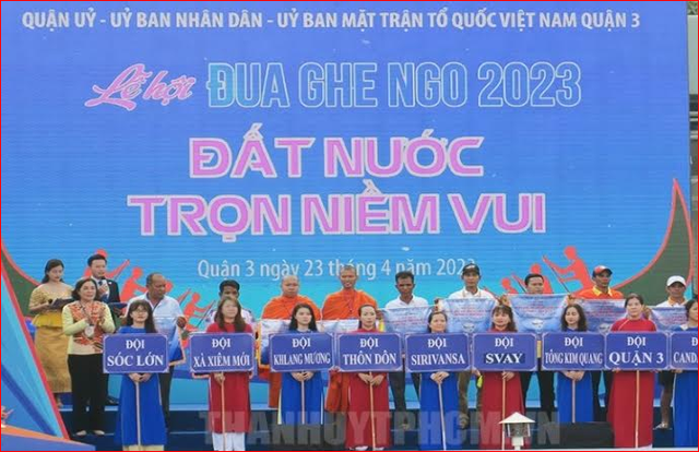 Quận 3, TP.Hồ Chí Minh: Tưng bừng Lễ hội đua ghe Ngo  - Ảnh 1.