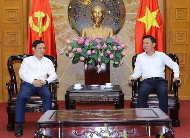 Thanh Hóa: Bí thư Tỉnh ủy Đỗ Trọng Hưng làm việc với Chủ tịch Liên đoàn Thương mại và Công nghiệp Việt Nam - Ảnh 2.