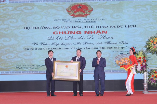 Huyện Thọ Xuân: Tổ chức Lễ hội Đền thờ Lê Hoàn và đón nhận Di sản văn hóa phi vật thể quốc gia - Ảnh 6.