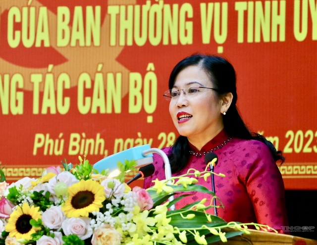 Thái Nguyên: Công bố Quyết định chuẩn y Bí thư Huyện ủy Phú Bình - Ảnh 1.