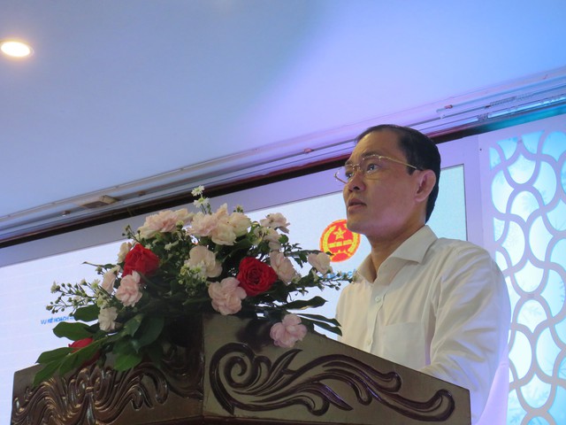Ông Ngô Anh Tín - Thành Ủy viên, Giám đốc Sở KH&CN TP. Cần Thơ, phát biểu tại hội thảo.