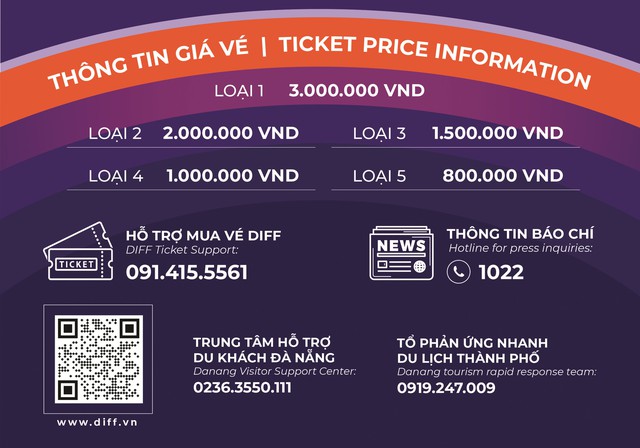 Chính thức mở bán vé DIFF 2023 trực tuyến, giá vé từ 800.000 đồng - Ảnh 1.