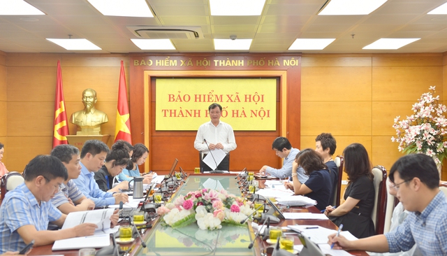 BHXH Thành phố tổ chức hội nghị giao ban công tác tháng 05/2023 - Ảnh 1.