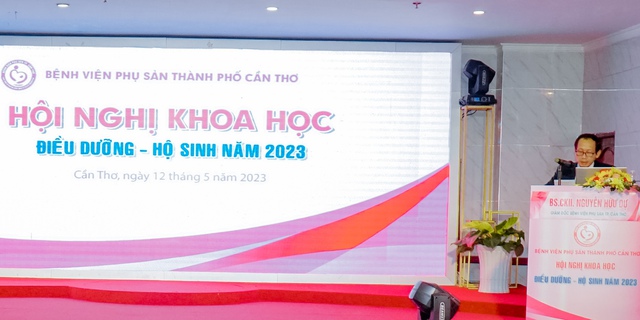 Ông Nguyễn Hữu Dự - Giám đốc bệnh viện phát biểu khai mạc tại Hội nghị.
