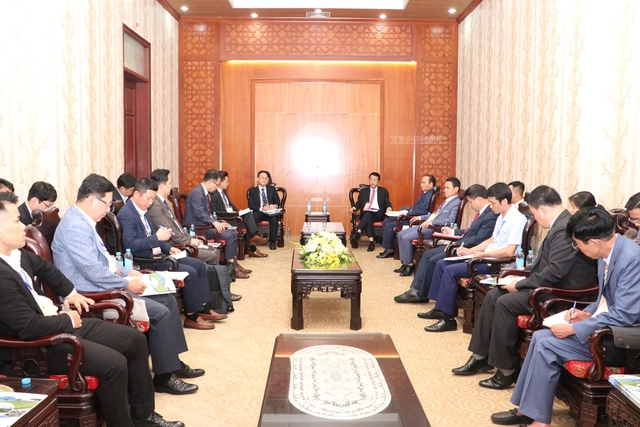 Lãnh đạo tỉnh Thái Nguyên làm việc với đại diện các doanh nghiệp Hàn Quốc - Ảnh 2.