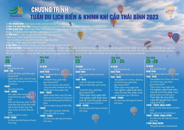Thái Bình: Khai mạc tuần lễ du lịch biển và lễ hội khinh khí cầu 2023 - Ảnh 3.