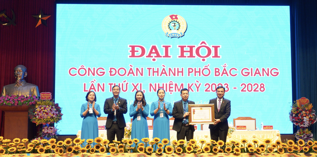 Đại hội công đoàn thành phố Bắc Giang lần thứ XI, nhiệm kỳ 2023-2028 - Ảnh 6.