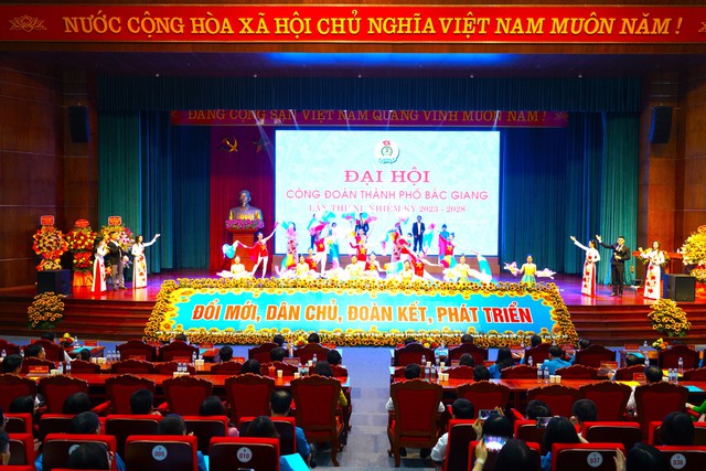 Đại hội công đoàn thành phố Bắc Giang lần thứ XI, nhiệm kỳ 2023-2028 - Ảnh 1.