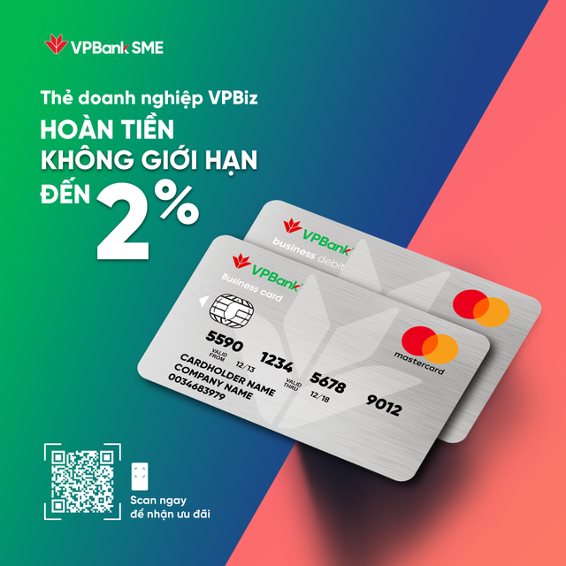 VPBank tung ưu đãi hoàn tiền hấp dẫn từ bộ đôi thẻ doanh nghiệp - Ảnh 1.
