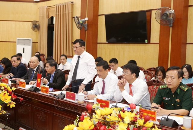 Thanh Hóa: Tiếp Đoàn cấp cao Bộ Nội vụ nước Cộng hòa Dân chủ nhân dân Lào - Ảnh 2.