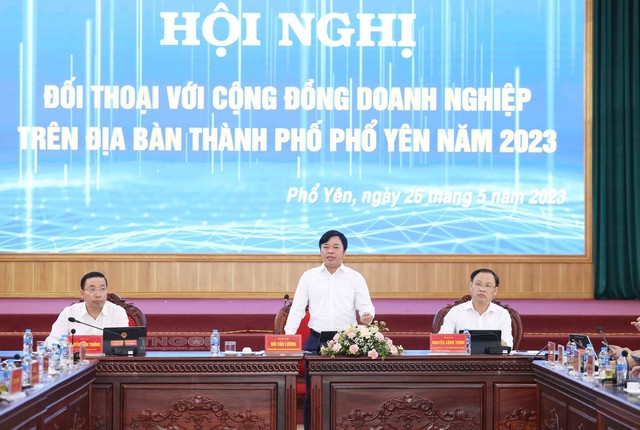 TP. Phổ Yên: Đối thoại cộng đồng doanh nghiệp, doanh nhân năm 2023 - Ảnh 4.