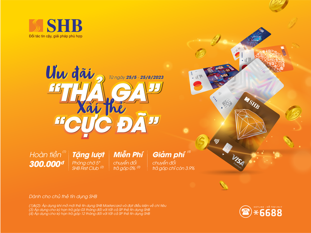 Nhiều ưu đãi cho khách hàng cá nhân khi mở thẻ tín dụng quốc tế SHB - Ảnh 1.