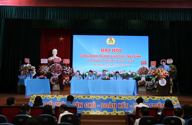 Thái Bình: Đại hội Công đoàn ngành Giáo dục Thái Bình lần thứ XIX - Ảnh 1.
