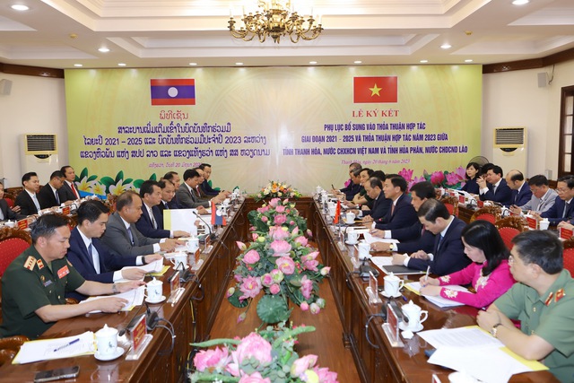 Hai tỉnh Thanh Hóa – Hủa Phăn ký kết thỏa thuận hợp tác năm 2023 - Ảnh 1.